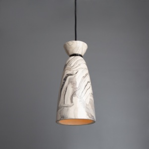 Pando Marbled Ceramic Pendant Light 14cm
